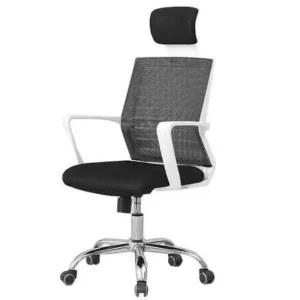 chaise de bureau ergonomique avec appui tête 2301 noir