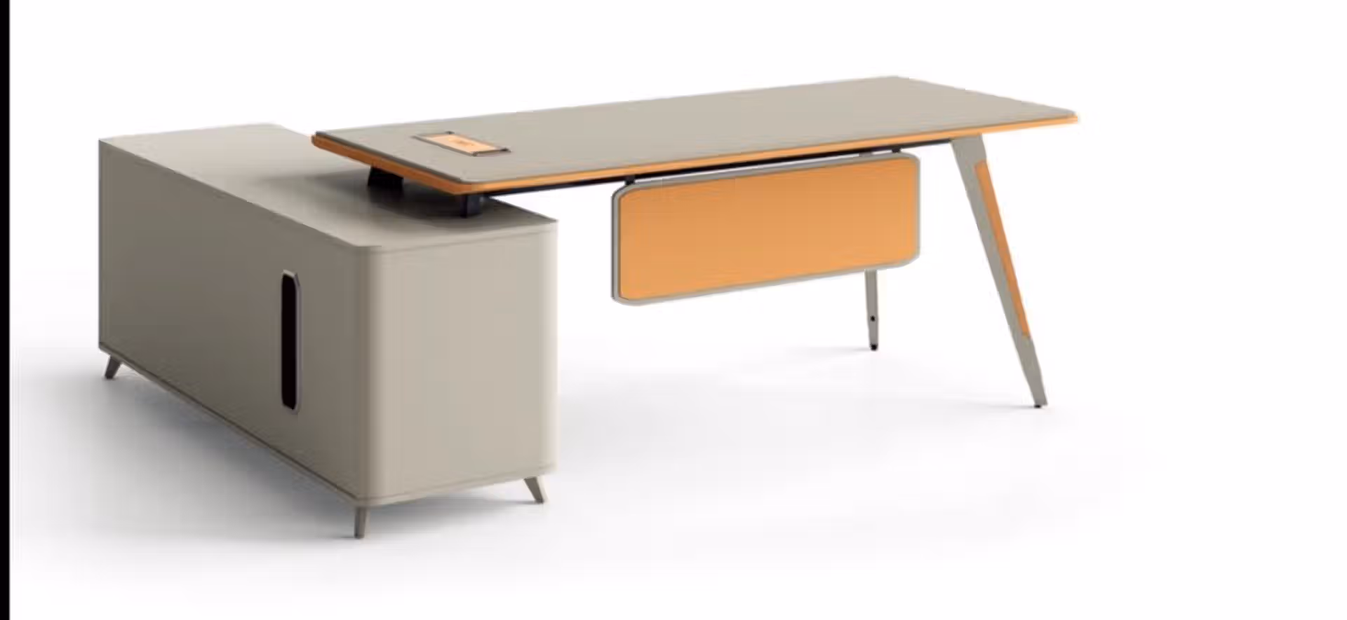 Bureau de direction moderne avec caisson intégré